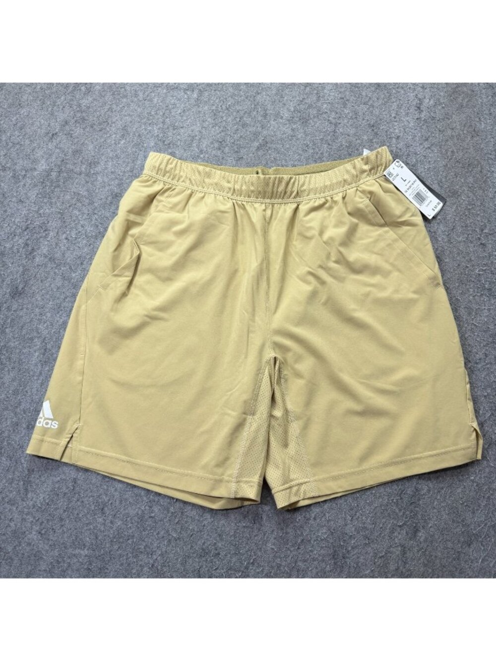 Georgia Tech Yellow Jackets Adidas Shorts Men L Gold Performance Practice 8"